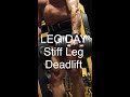 Stiff Leg Deadlift