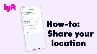 Lyft — How-to: Share your location | Tutorial | Learn with Lyft | #walkthrough #ui #Lyft