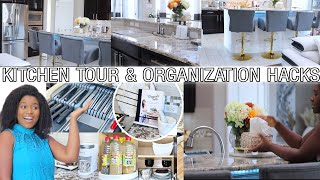 HOW TO ORGANIZE YOUR KITCHEN LIKE A PRO | KITCHEN TOUR & HACKS | FALL KITCHEN DECORATE WITH ME 2022