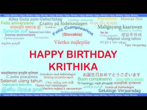 Krithika   Languages Idiomas - Happy Birthday