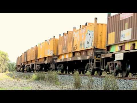Pacific National Steel Train Near Gheringhap - PoathTV Australian Railways
