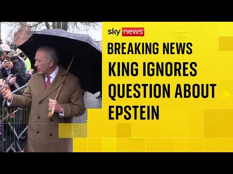 King Charles heckled with a question about Epstein investigation
