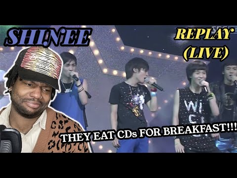 5 SUPERSTARS IN 1 GROUP! | Shinee - Replay [Live] (REACTION)