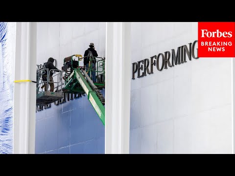 Video | WATCH LIVE: Workers Install Trump's Name On Kennedy Center