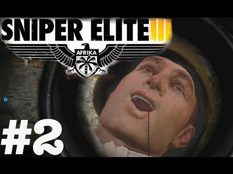 Sniper Elite 3 Authentic Difficulty Gameplay Walkthrough Part 2 "Sniper Elite 3" Afrika Co-op