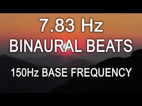 7.83Hz Schumann Earth Resonance 8 Hours Theta Binaural Beats 150Hz Base Frequency