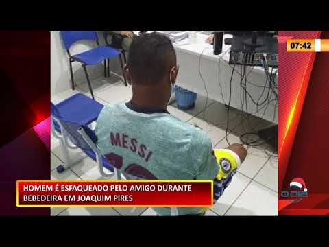 Homem é esfaqueado por amigo durante bebedeira em Joaquim Pires 18 12 2020