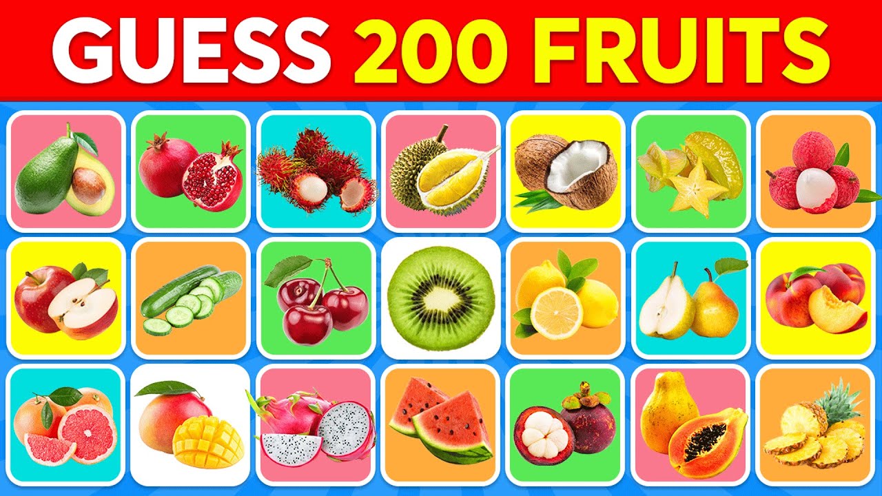 Guess the Fruit in 3 Seconds 🍎✅🍌 200 Different Types of Fruit | Monkey Quiz