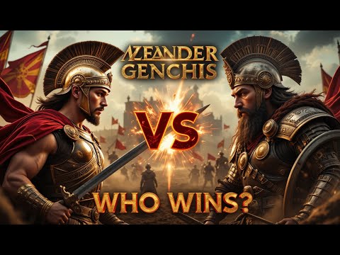 🔥 Alexander the Great vs. Genghis Khan: Who Would Win in Battle? ⚔️ #Alexander #genghiskhan