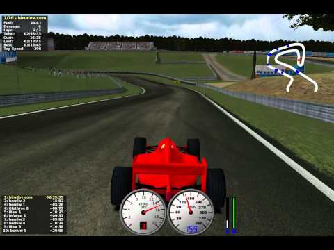 TORCS gameplay car1-ow1 versus all on Road Tracks - Brondehach