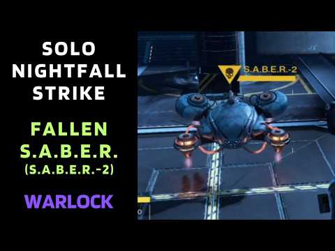 SOLO Flawless Nightfall "FALLEN S.A.B.E.R." with Solar Warlock [Destiny 1]