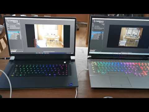Alienware Area-51M R2 vs. Alienware X17 r2 | Cinebench r20 Overclock 2 Settings