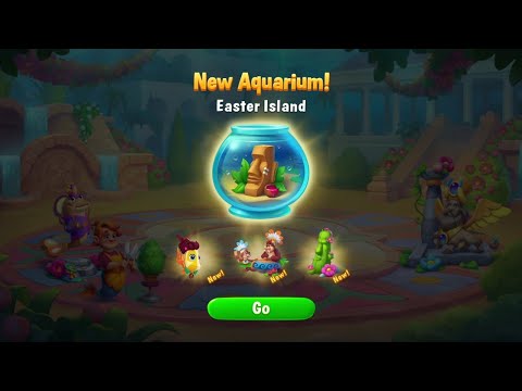 @Fishdom Shopping Time with 2M in Hanging Garden Aquarium, Got New Aquarium: Easter Island