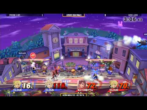Ultra WBB #123 | Spirunk & Abs vs Luck & Josh - Losers Semi Finals - Smash4