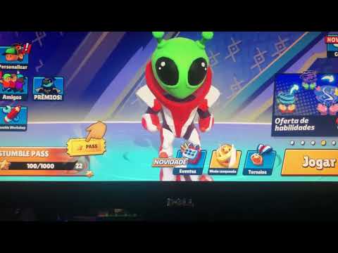 Joguei Stumble Guys pela primeira vez no meu novo canal!!!!