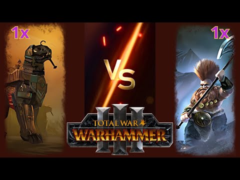 Can Khemrian Warsphinx Beat Giant Slayers in Total War: Warhammer 3?