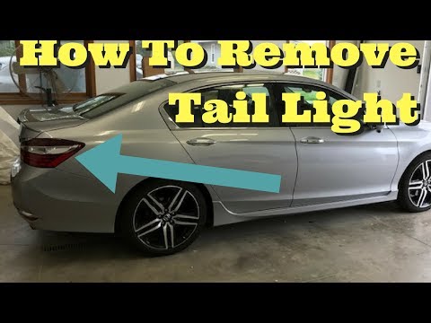 2013 2014 2015 2016 2017 Honda Accord Tail light Removal How to Remove Replace Install 4dr Sedan