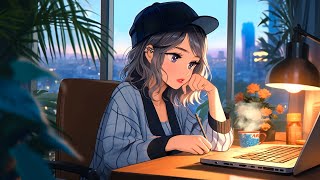 Evening Lofi Beats for Work & Study ~ Cozy City Sunset Ambience | Chill Urban Focus Music