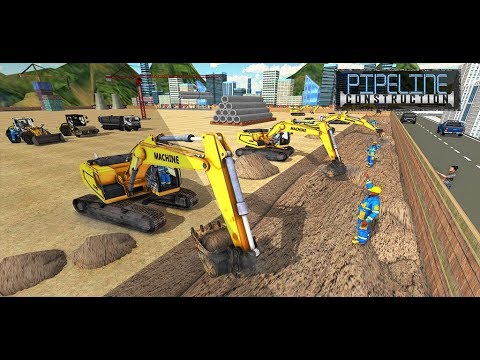 City Pipeline Construction: Plumber work Video