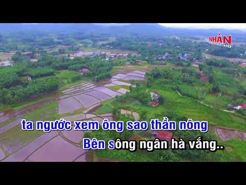 Trăng Về Thôn Dã Karaoke Beat   Tone Nam