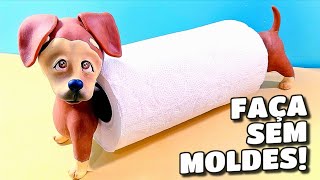 PORTA TOALHAS CACHORRO: FAÇA VOCÊ MESMO SEM MOLDES!