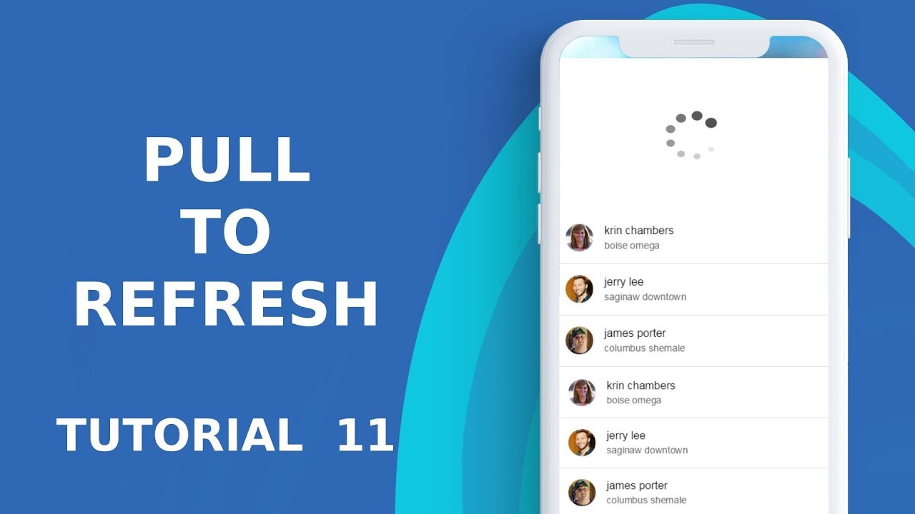 IONIC PULL TO REFRESH  TUTORIAL 11