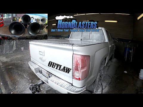 HORNBLASTERS OUTLAW Installed on Silverado and PRANKING CHEVY Dealership - EP 54