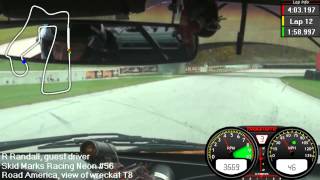 NMF Racing wreck at T8, Road America LeMons November 2013