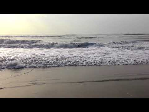 Chennai Beach water wave motion