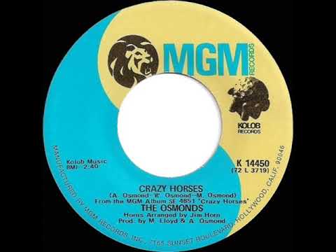 1972 HITS ARCHIVE: Crazy Horses - Osmonds (mono 45)