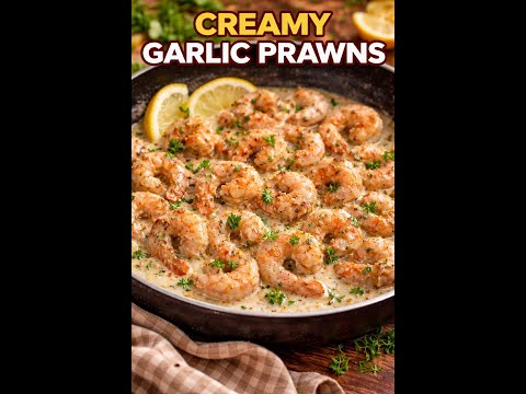 Creamy Garlic Prawns Recipe | Quick & Easy Seafood | Restaurant Style Prawns