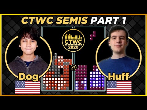 2020 CTWC - TETRIS Semi 1 - Dog vs. Huff - TETRIS WORLD CHAMPIONSHIP!