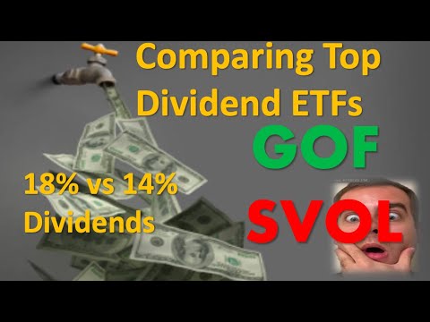 Comparing Top Dividend ETFs - SVOL 18% vs. GOF 14% Yield!