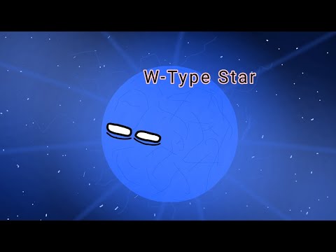 Timeline of a W type star #space #animation #planetball