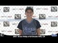 2021 Grace Kilday Catcher and First Base Softball Skills Video - CA Bree