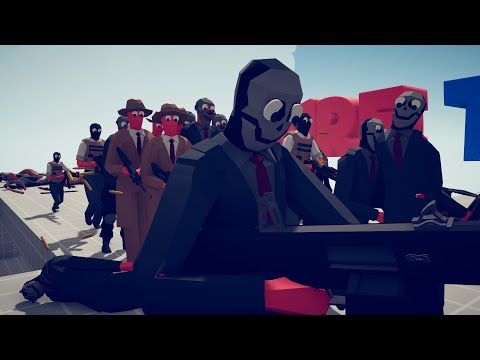 GANGSTER vs US POLICE amazing battle | Totally Accurate Battle Simulator - TABS