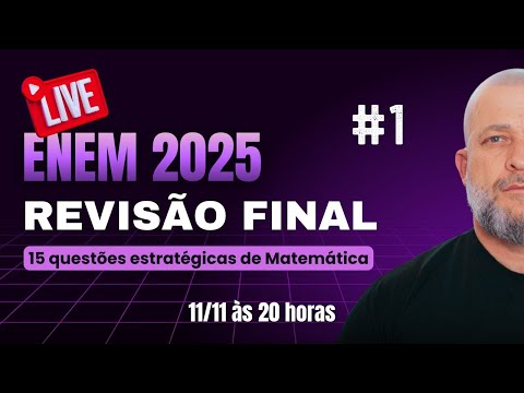 Revisão Final ENEM 2025 - Dia 1/3 | Método Elástico com Prof. Alisson Marques