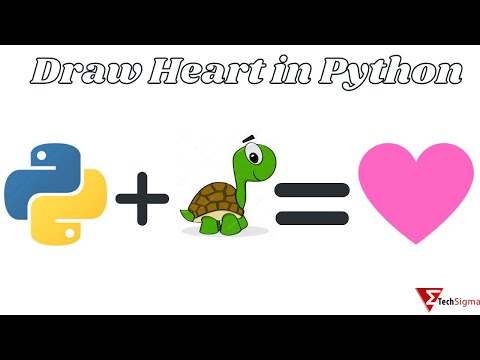 How To Draw Heart In Python Python Turtle Heart Tutorial In Python Draw Shape In Python Heart