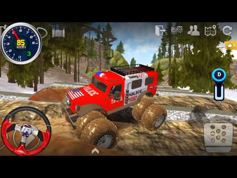 Offroad Monster Truck US Police Mud Racing For Android 3D Driving Gameplay 4x4 - Offroad Outlaws