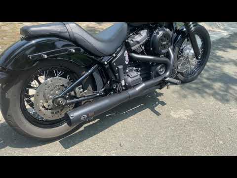 S&S SuperStreet 2 into 1 Harley Davidson Softail Street Bob FXBB 2019 Sound Check