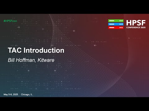 TAC Introduction - Bill Hoffman, Kitware