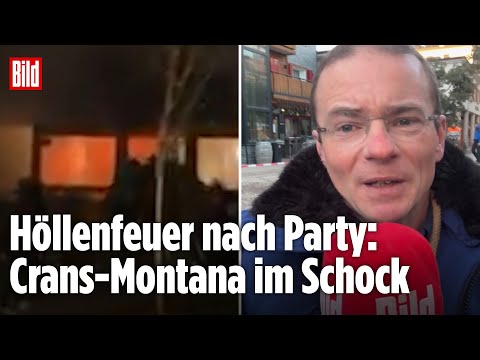 SCHOCK IN DER SCHWEIZ: Brand in Bar fordert über 40 Tote – „Hinter mir fahren die Leichenwagen vor“