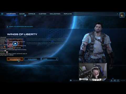 Destiny 2018 Mar 10 VOD - Starcraft 2 WOL Achievements part 1/5