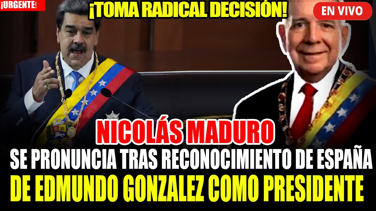 🔴EN VIVO: NICOLÁS MADURO SE PRONUNCIA TRAS RECONOCIMIENTO D ESPAÑA DE GONZALEZ COMO PRESIDENTE
