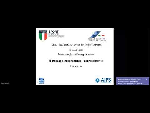 Precorso FIDAL - Lezione 3 - Il processo di Insegnamento/Apprendimento