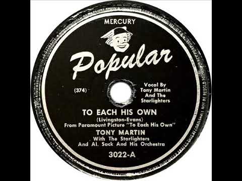 Tony Martin - To Each His Own