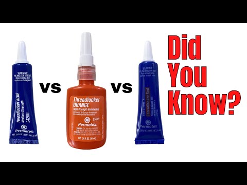Nuts & Bolts - Permatex Threadlocker Blue, Orange, & Red