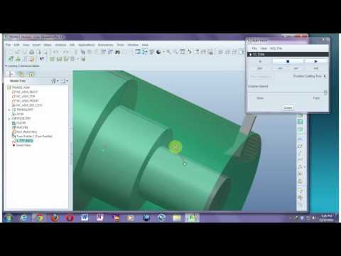 Creo elements 5.0 turning profile