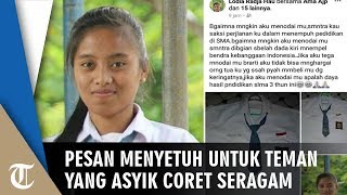Teman-Temanya yang Lain Asyik Coret Baju dan Konvoi, Gadis Ini Tak Ingin Nodai Saksi Perjalanannya