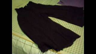 easy boho pants tutorial from peasant skirt extra comfy